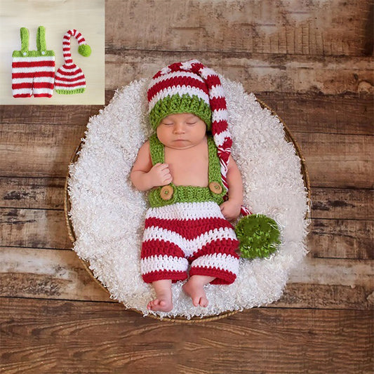 Candy Cane Newborn Photoshoot Outfit