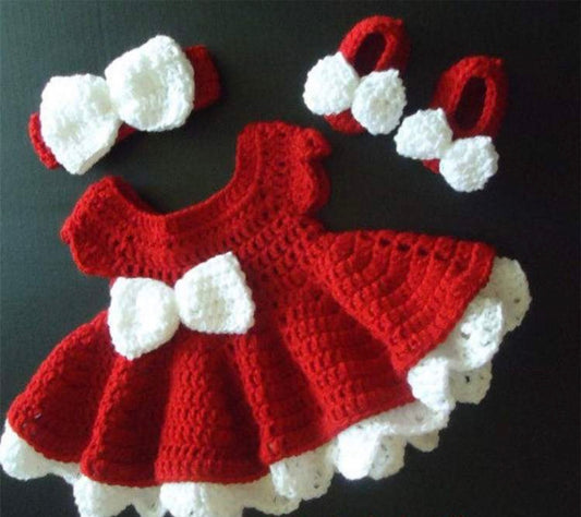 Newborn Baby Photoshoot Christmas Dress