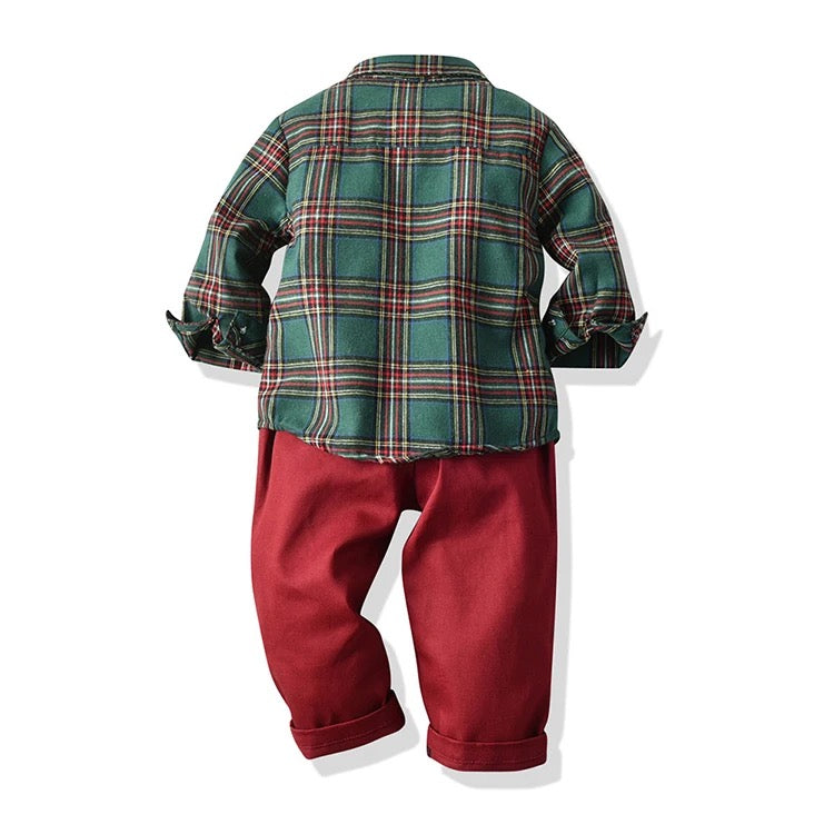 Gentleman Plaid Set