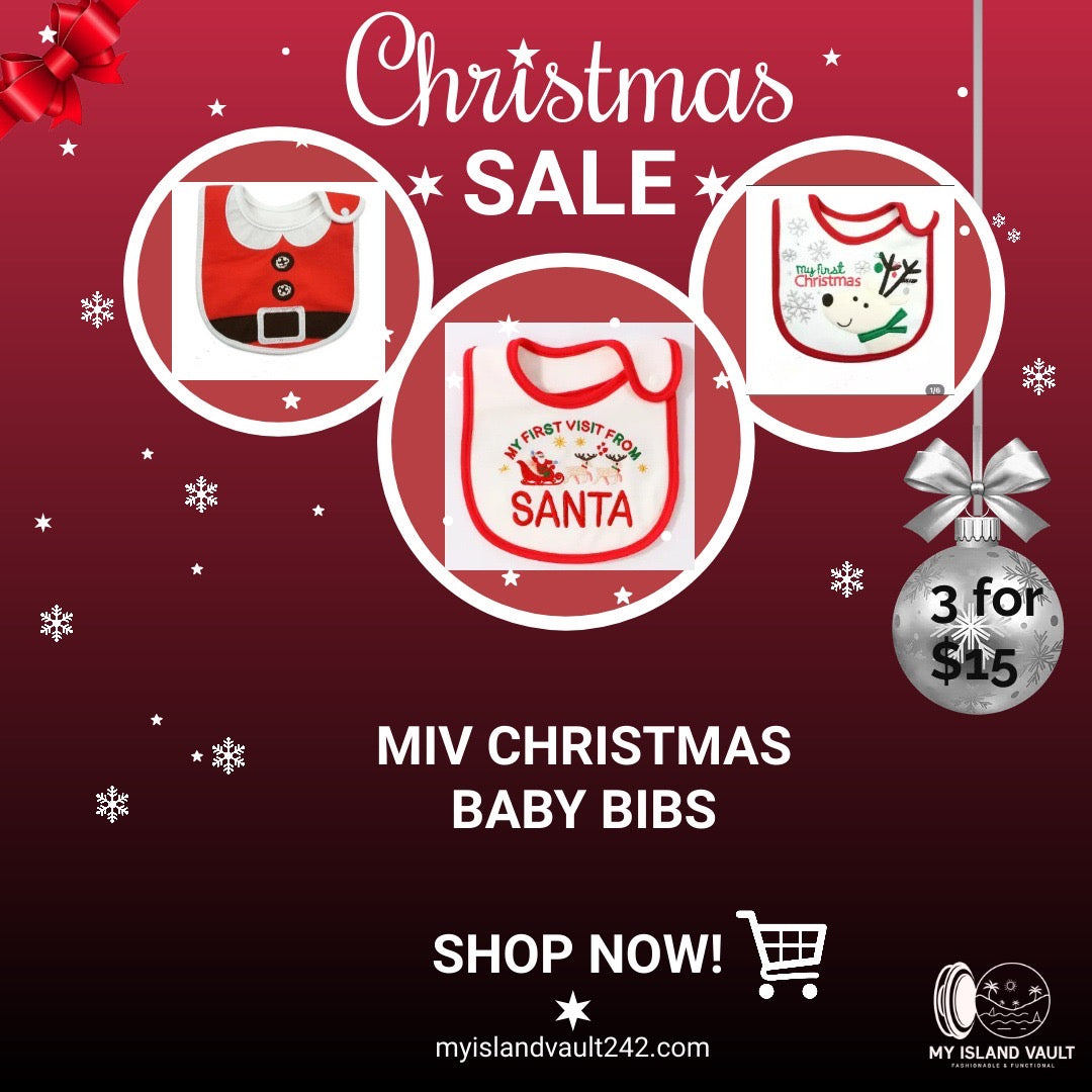 MIV Christmas Baby Bibs