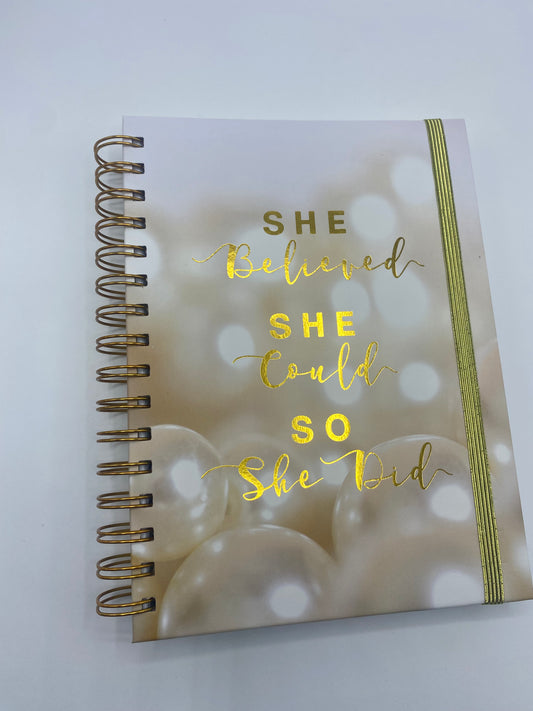 She Believed Hardcover Notebook