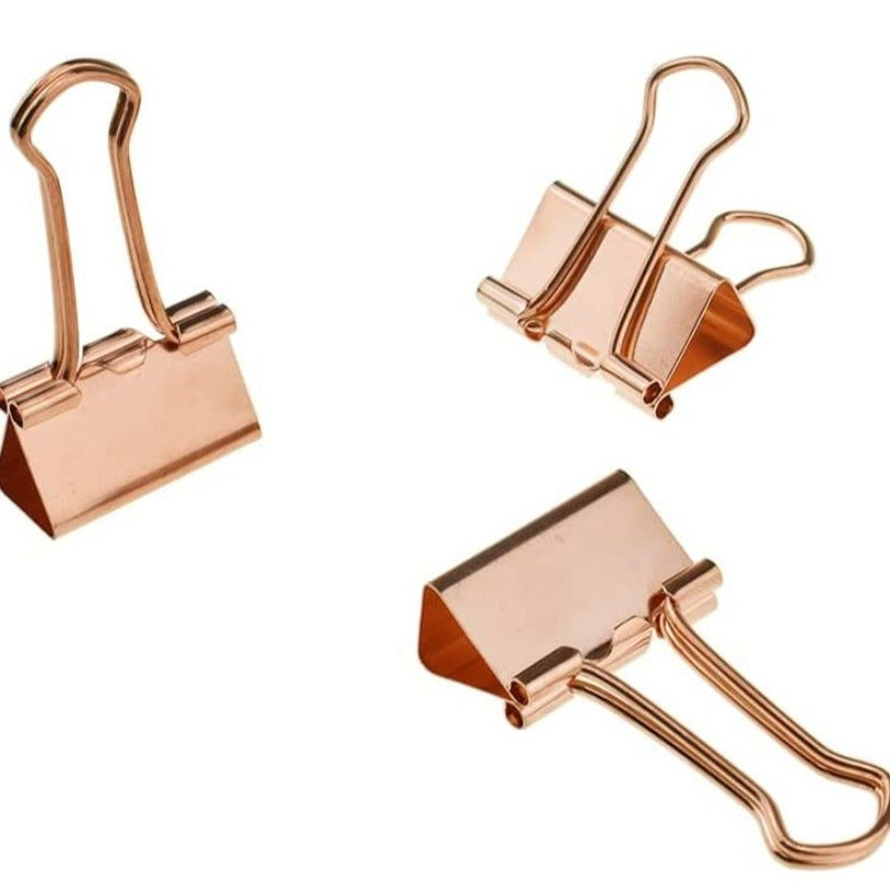 Rose Gold Binder Clips