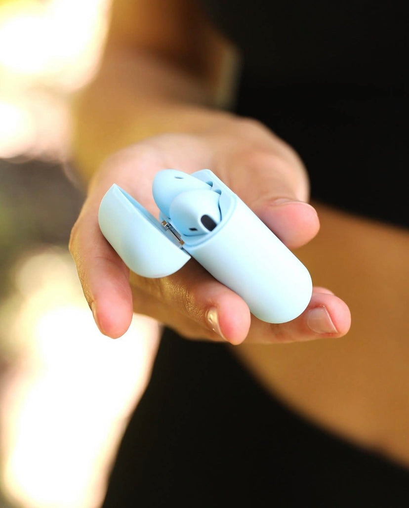 Light Blue Earbuds