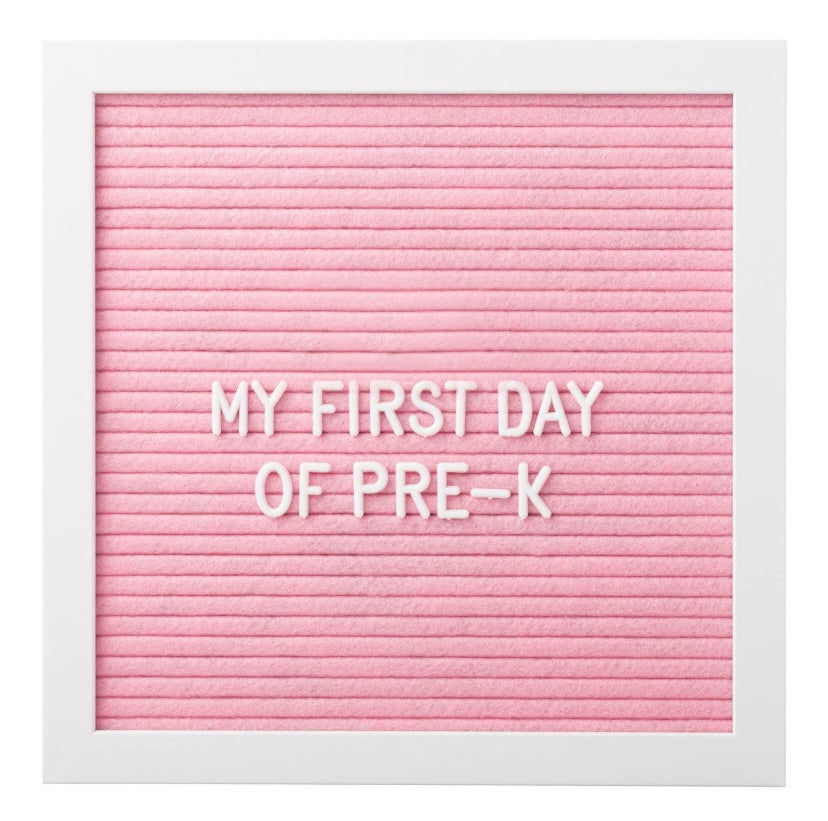 Felt 10x10” Letterboard Set, Pink