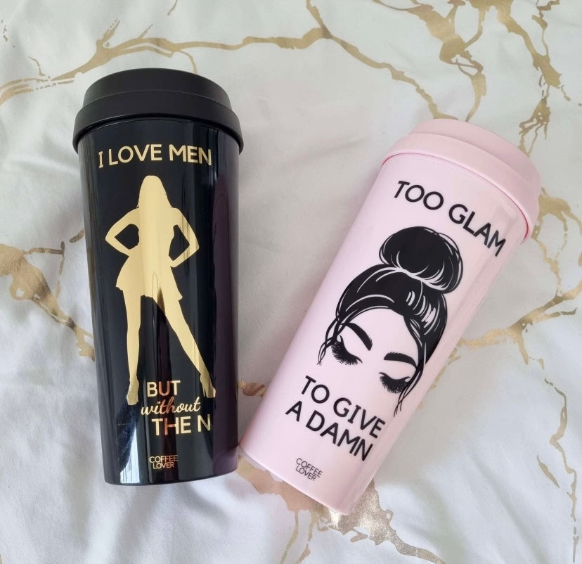 Too Glam To Give A Damn Travel Mug