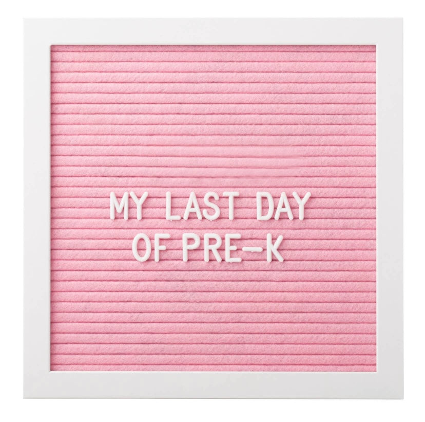 Felt 10x10” Letterboard Set, Pink